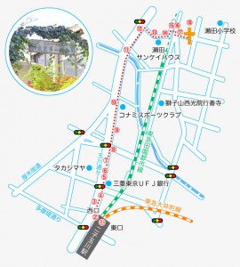 日本バプテスト東京第一教会案内図